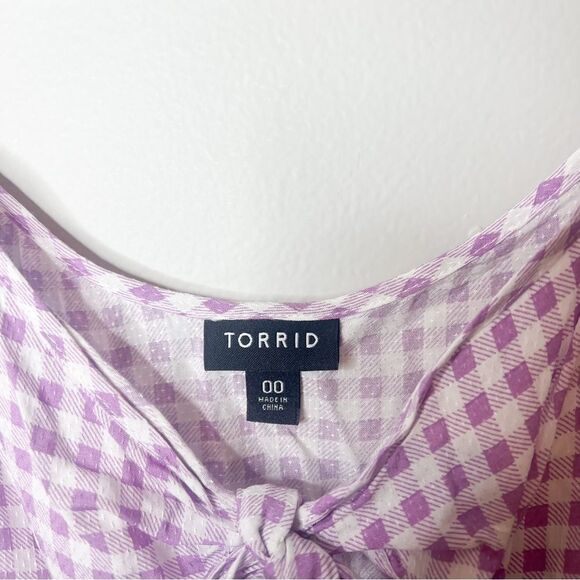 Torrid Sophie Textured Woven Bow Front Swing Cami - Picture 7 of 9